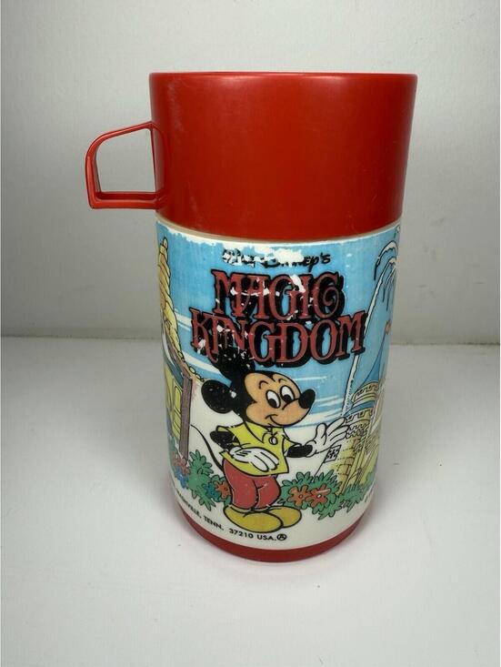Aladdin Other - Vintage 1979 Aladdin Canada Walt Disney’s Magic Kingdom Red Lid THERMOS